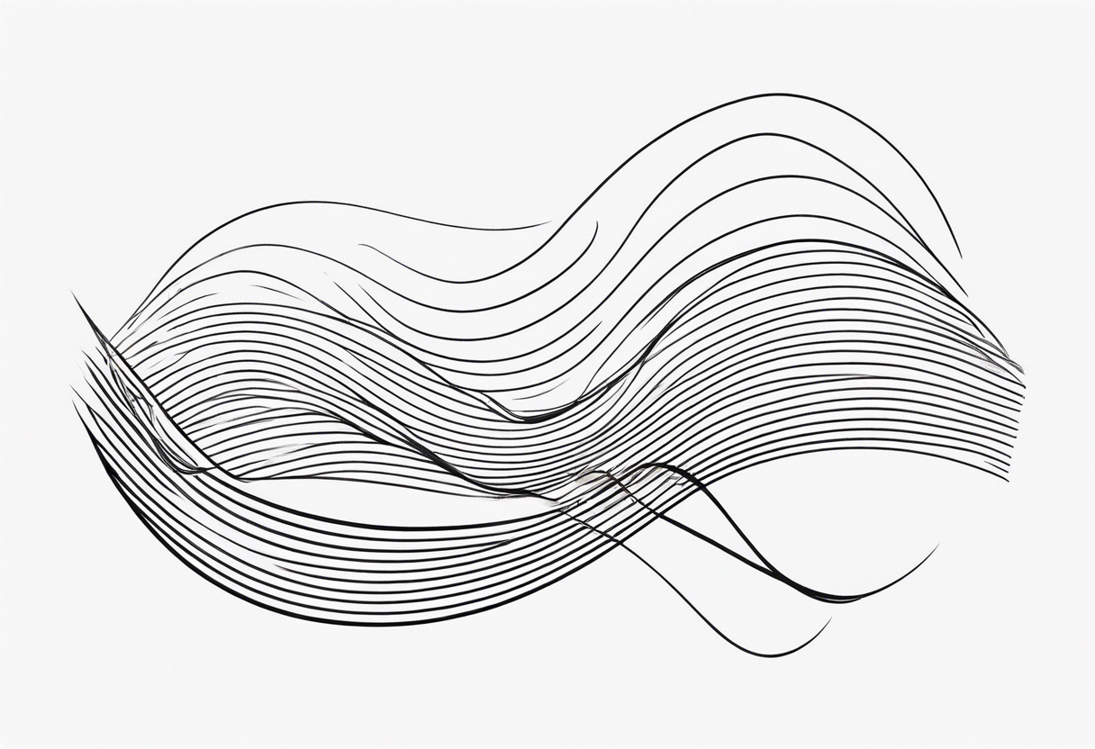 Wavy line tattoo idea