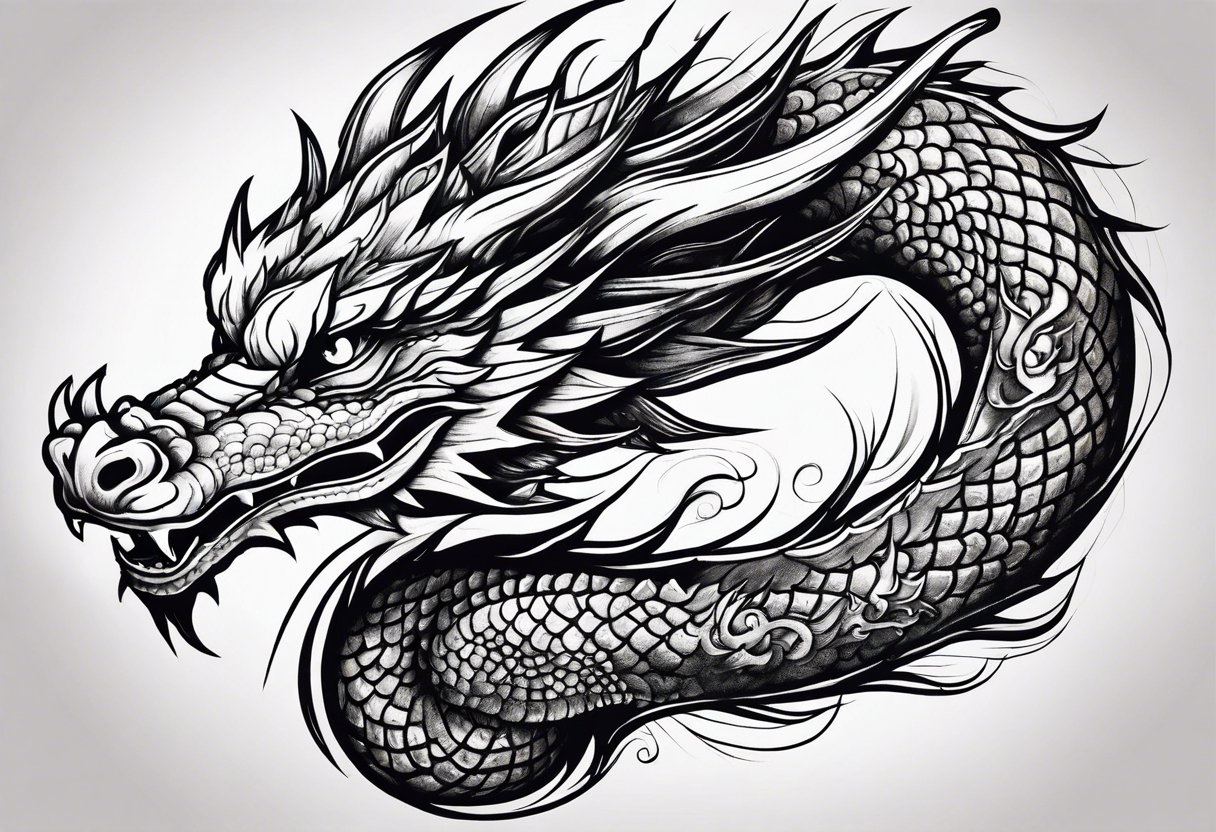 dragon japanese tattoo idea