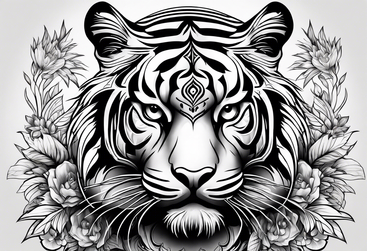 Sri Lanka tiger tattoo idea