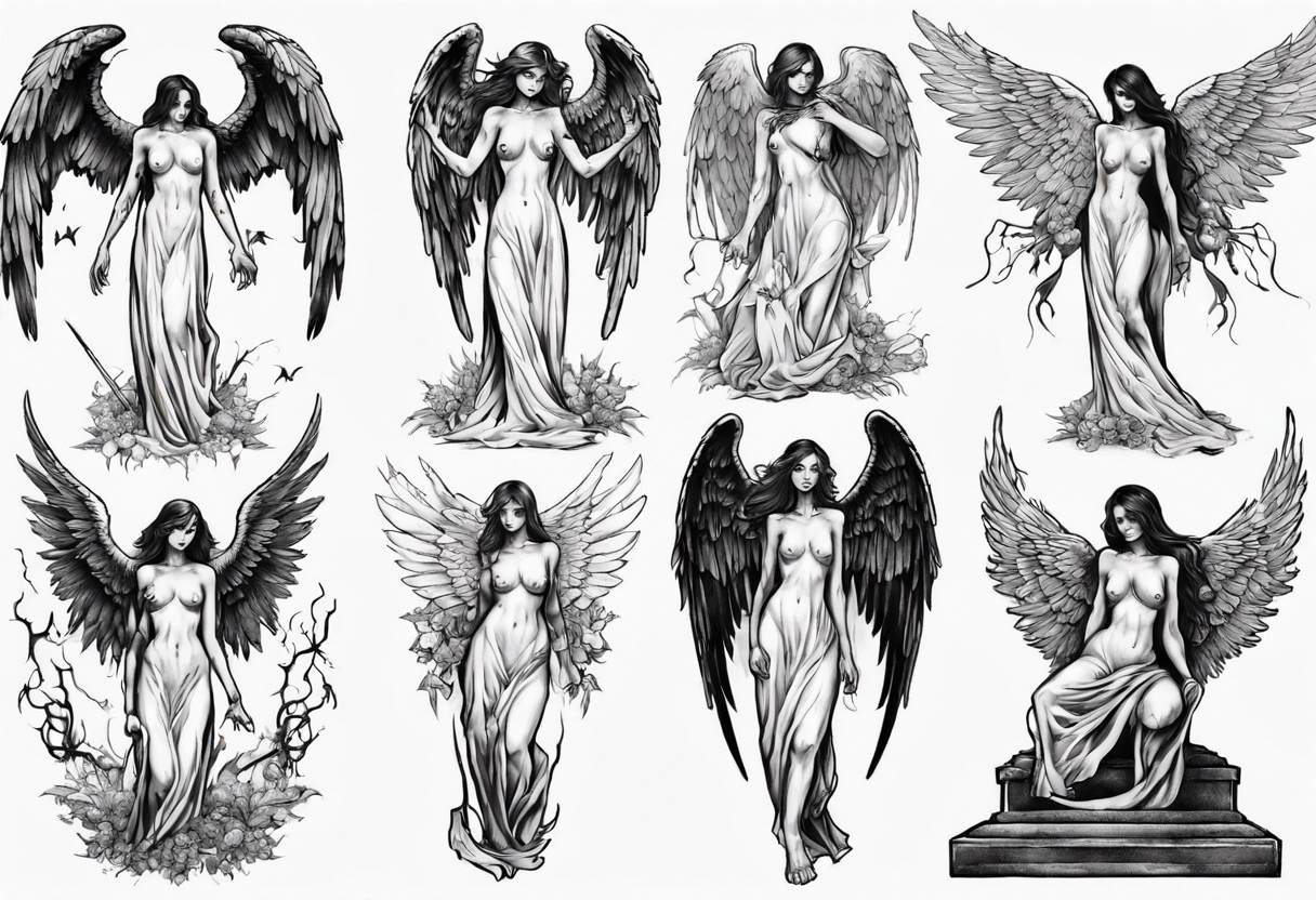 Ethereal Angel Tattoo Designs