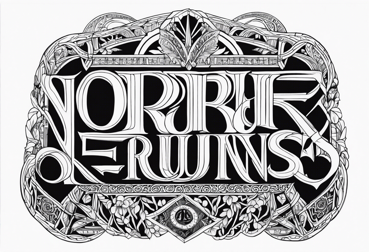 Grace Elizabeth in Norse ruins tattoo idea