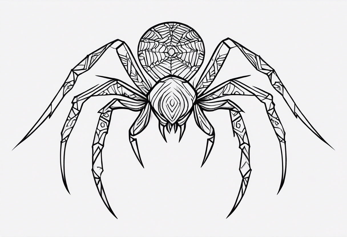 Neotribal spider tattoo idea