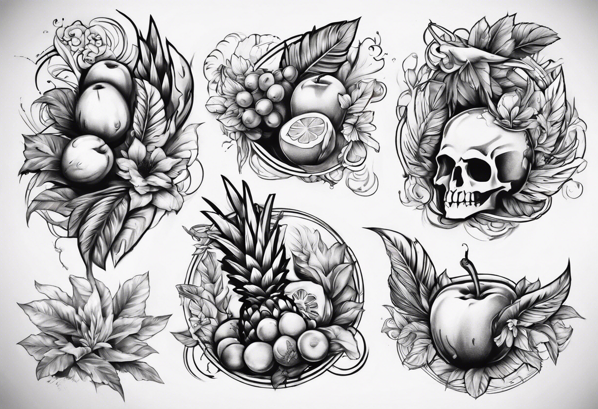 A half sleeve that includes Jamaica, Maybe the national bird or the national fruit. Also maybe something to do with family. tattoo idea