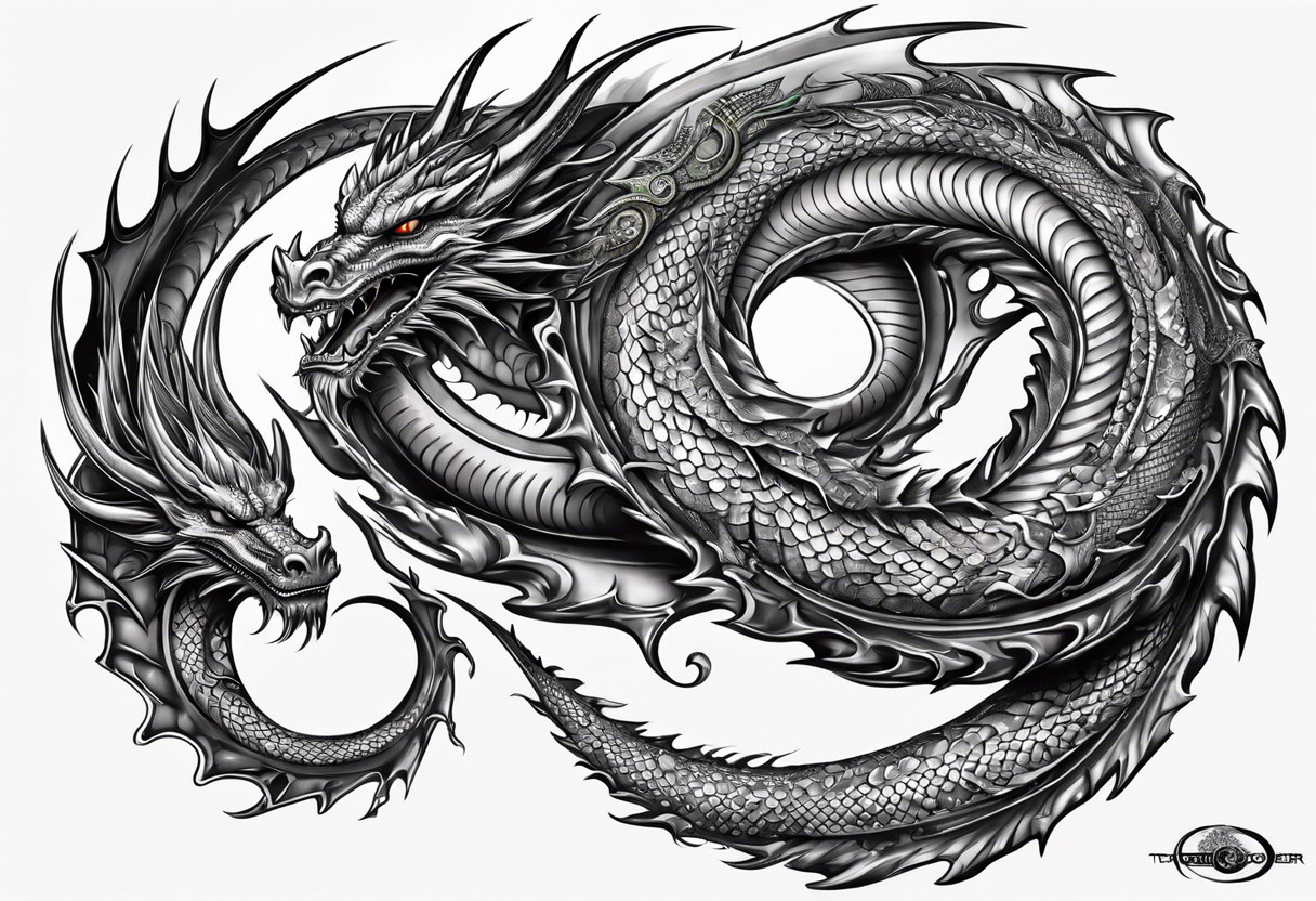 Dragon, uroboros tattoo idea