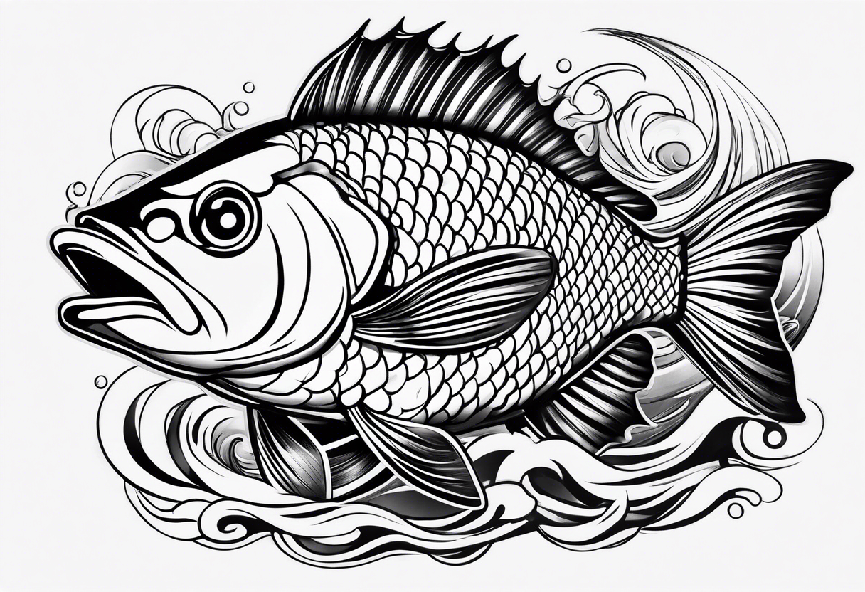 traditional coyfish japanese tattoo idea