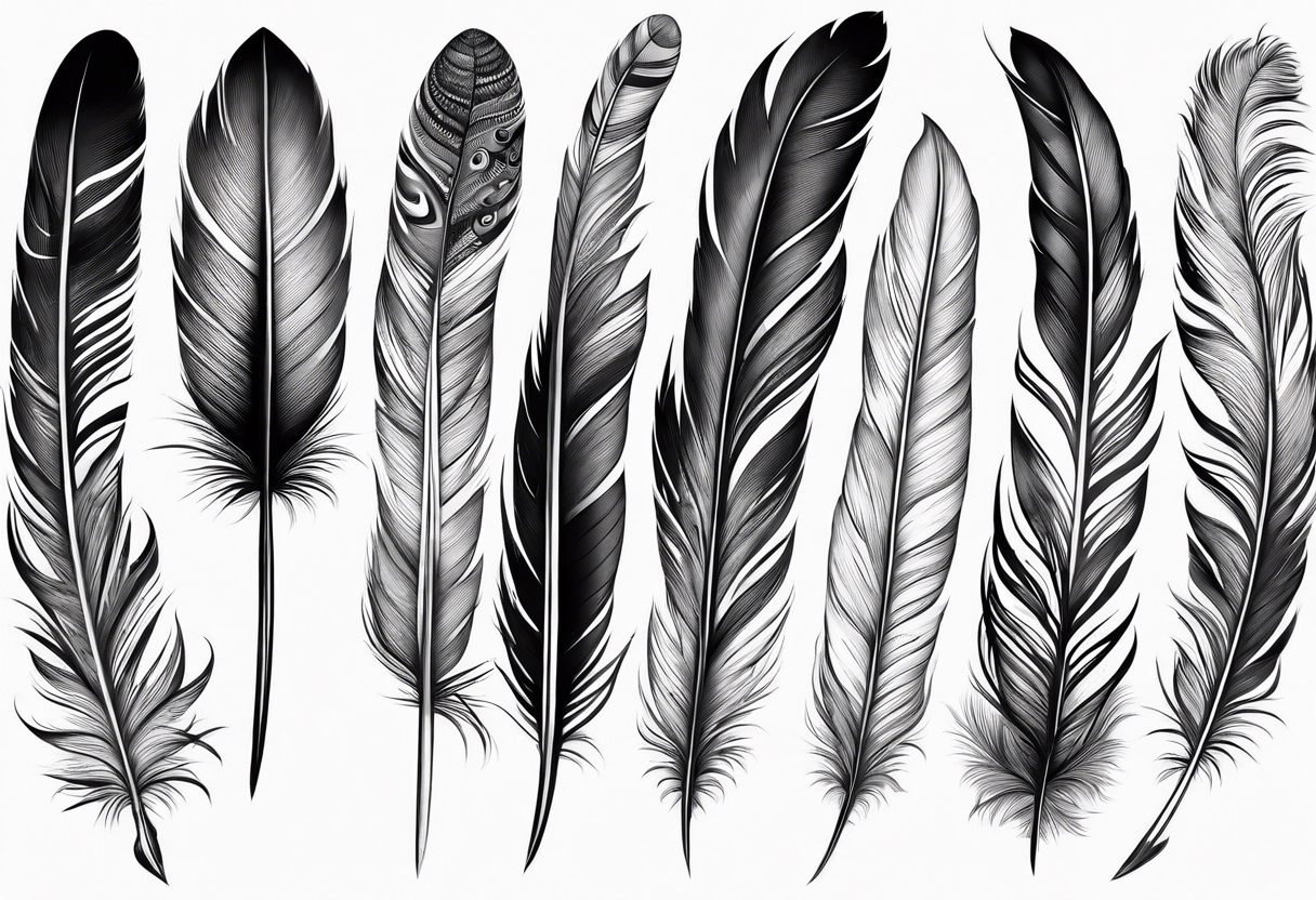 Feather pen tattoo idea