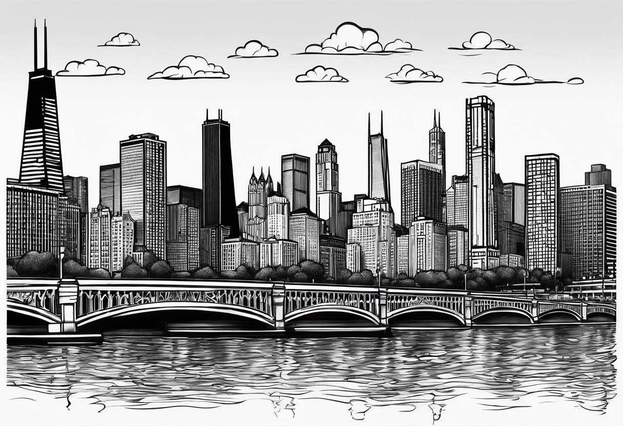 Chicago Skyline tattoo idea