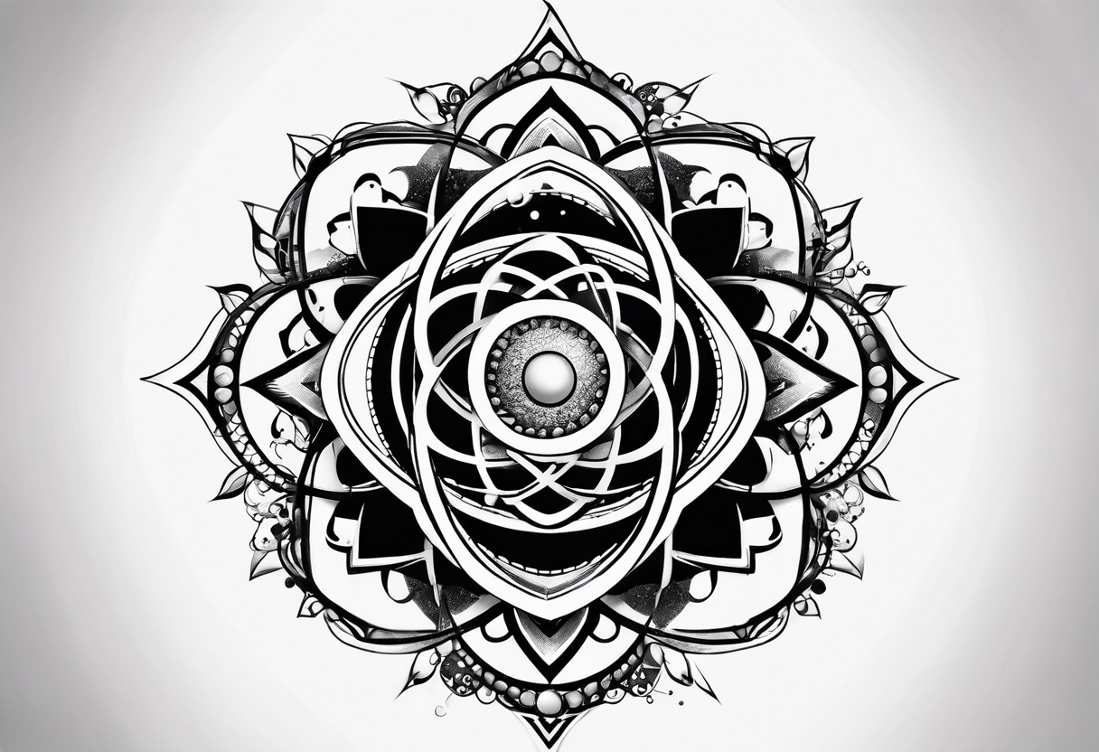 quantum model of atom tattoo idea