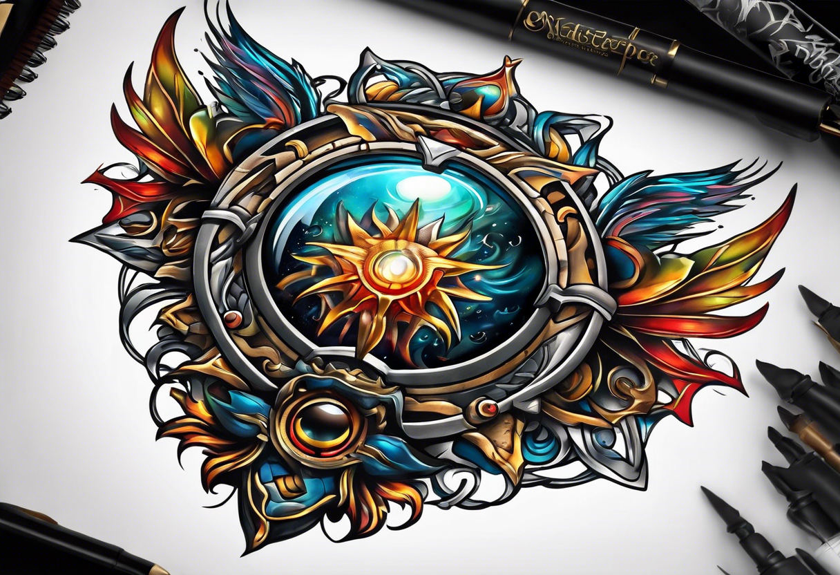 Portal to another world tattoo idea