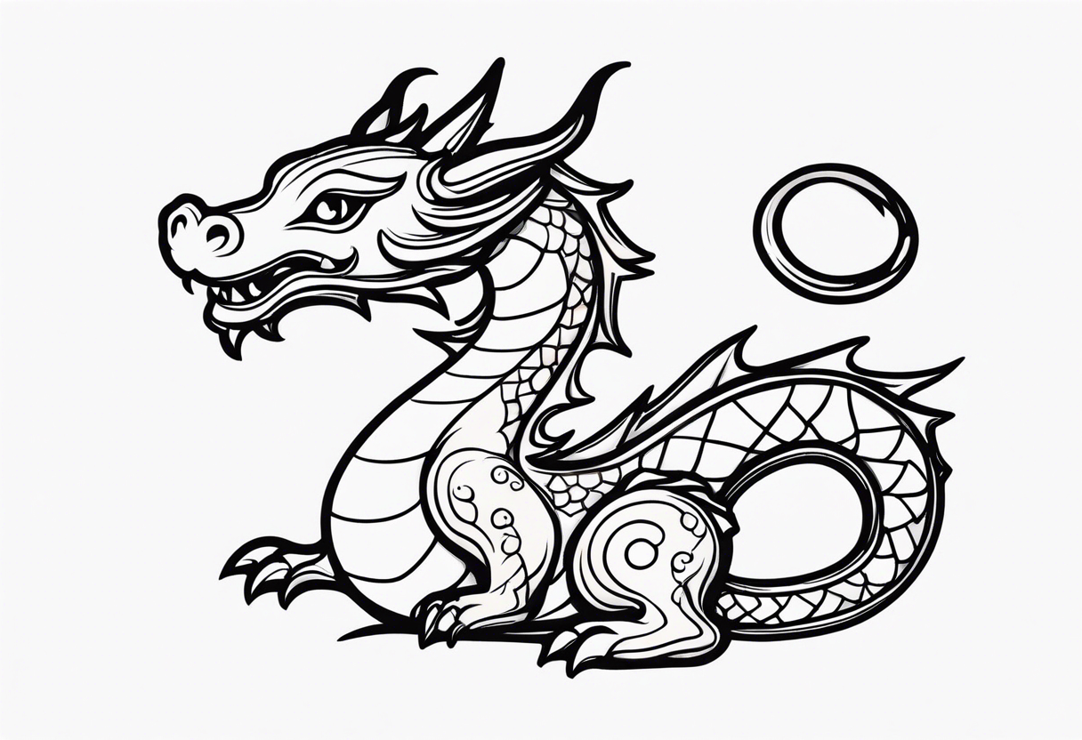 Cute Dragon tattoo idea