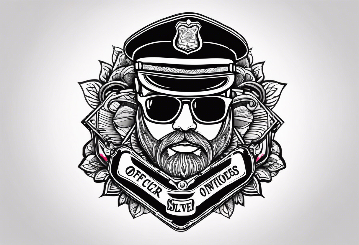 Officer Sunglasses tattoo idea