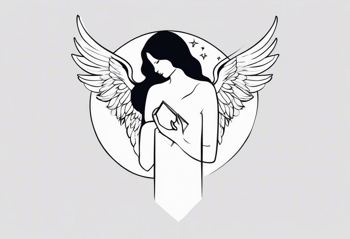 An angel that will always be in my heart tattoo idea