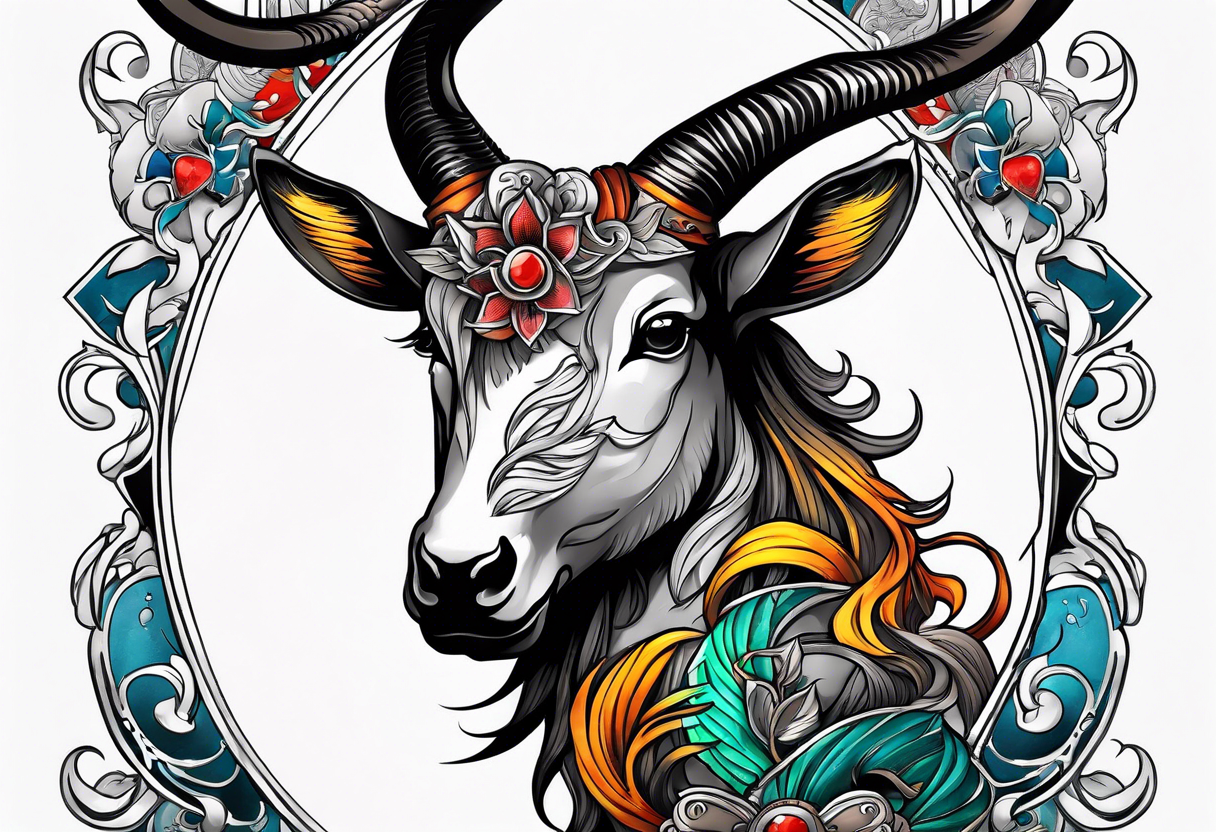 Capricorn tattoo idea