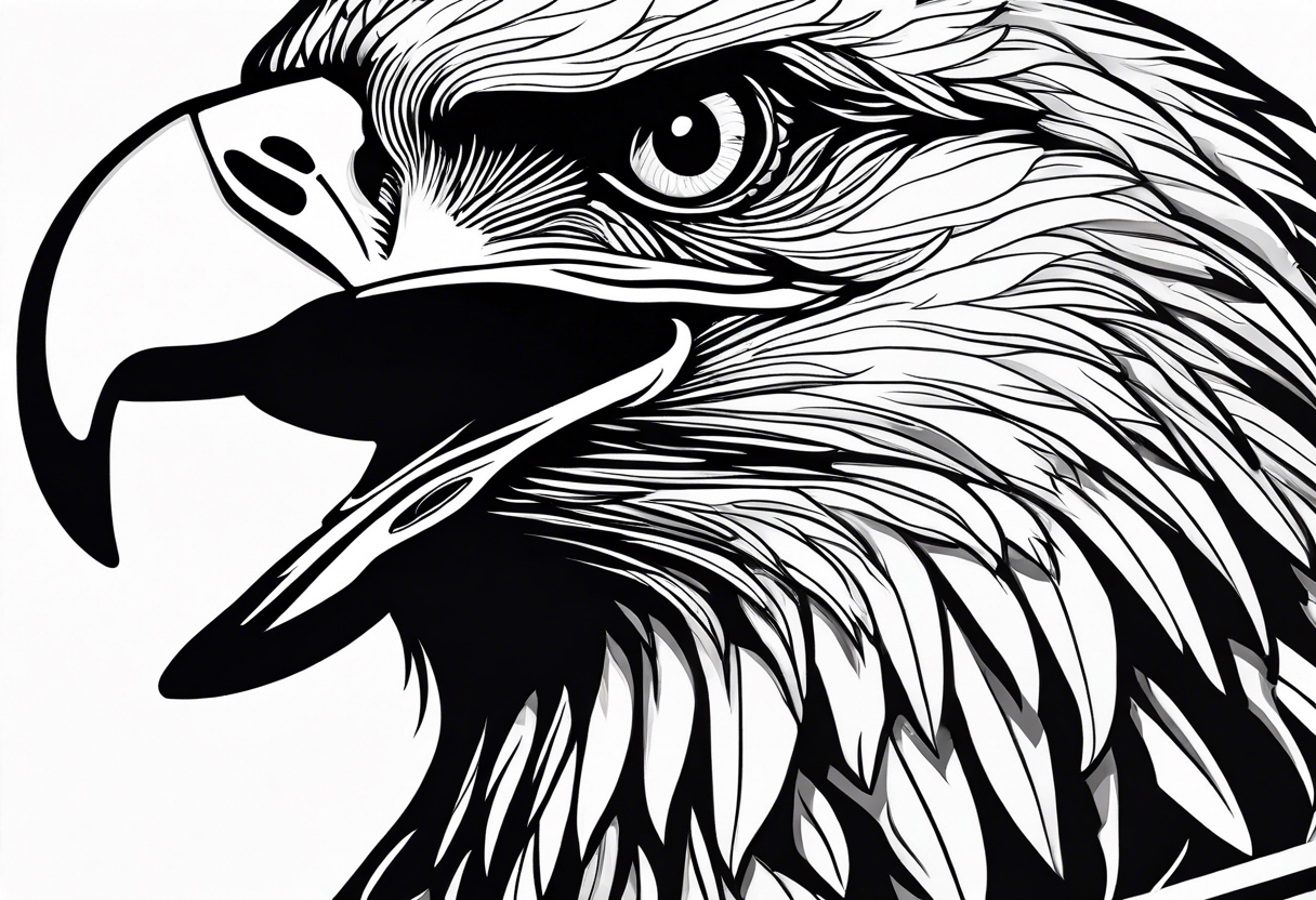 eagle screaming tattoo idea