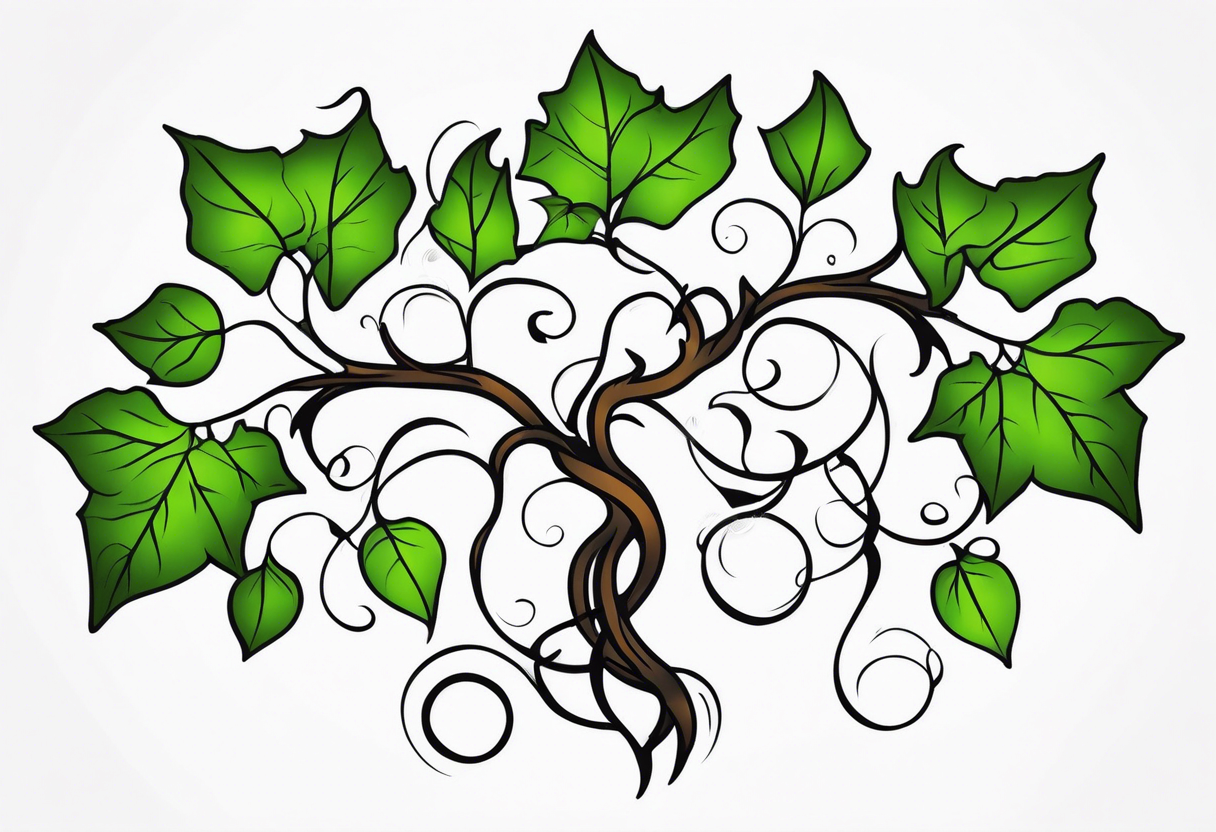 Vine Ivy Roots tattoo idea