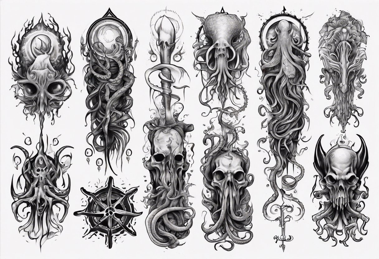 long tattoo for forearm on lovecraft them
add tentacle tattoo idea