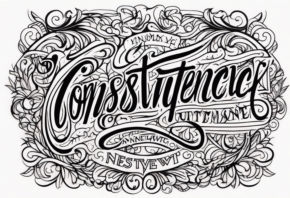 consistency unconstant tattoo idea