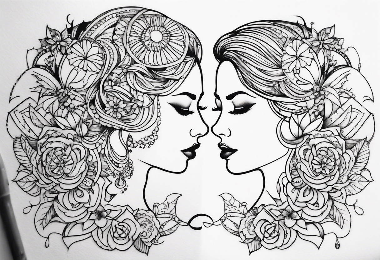 matching tattoos for mother daughter tattoo idea