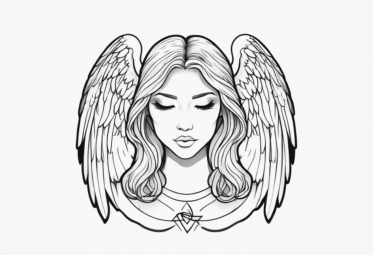 An angel that will always be in my heart tattoo idea