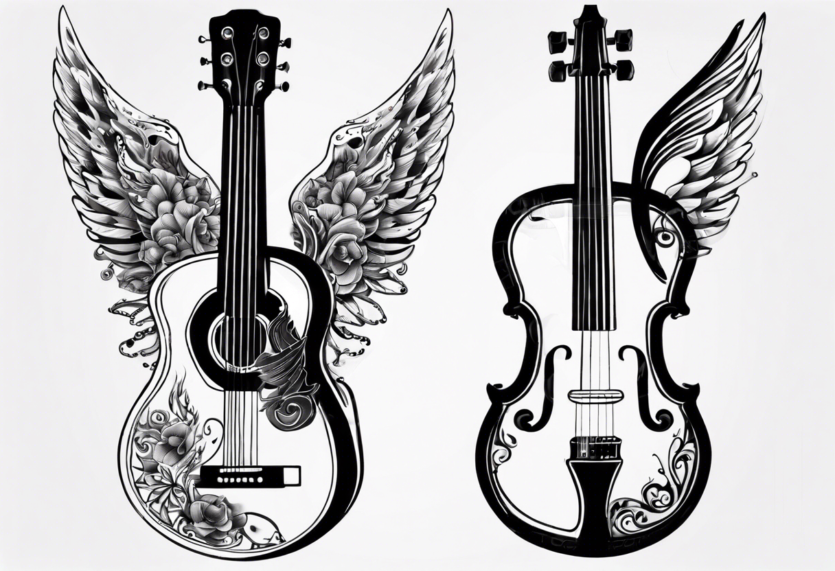 Creative Black Guitar Cool PNG Images, Guitar Clipart, Creative, Black PNG  Transparent Background - Pngtree | Guitar tattoo design, Music tattoos,  Traditional tattoo