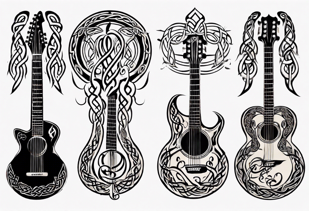 15 Best Guitar Tattoo Designs with Meanings | Styles At Life