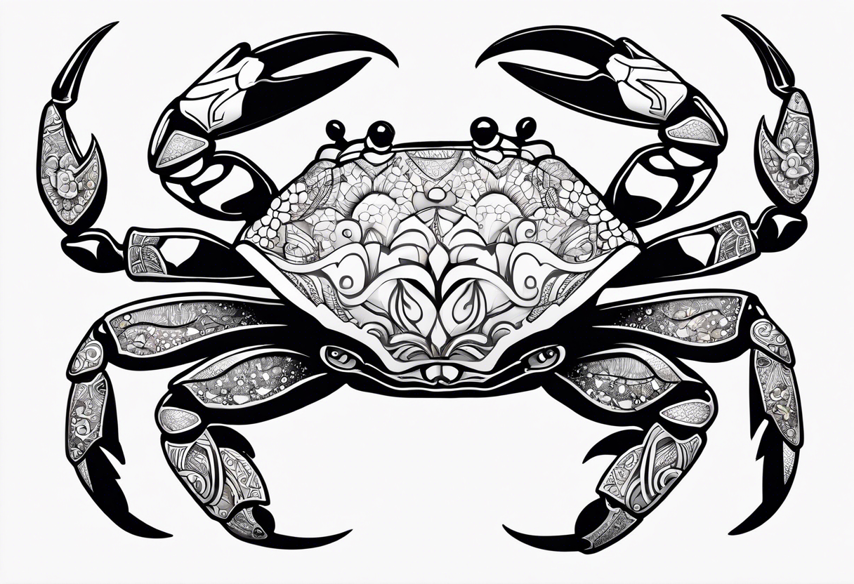 Crabs
en negro con numero 69 tattoo idea