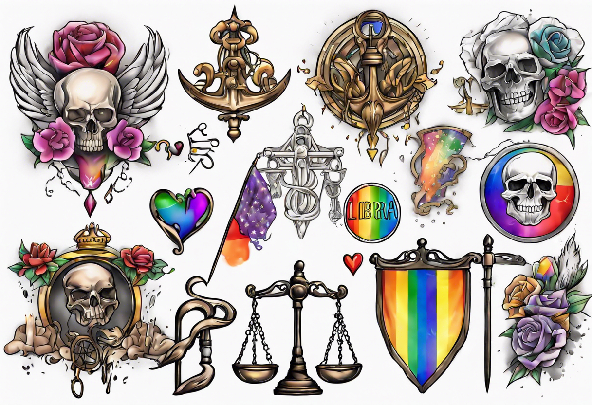 Gay pride Massachusetts libra tattoo idea