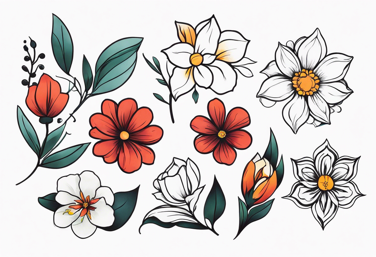 flower FLASH TATTOOS tattoo idea