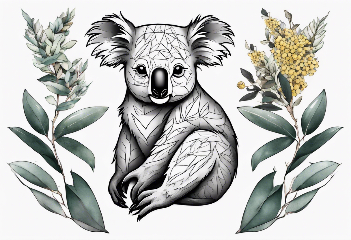 Old Crow Tattoo - Poppy, peony and eucalyptus by Halley Mason. We  especially are feeling the eucalyptus leaves. Strong and delicate at the  same time. @guiding_light_tattoo @guiding_light_tattoo  @guiding_light_tattoo @oldcrowtattoo @oldcrowtattoo ...