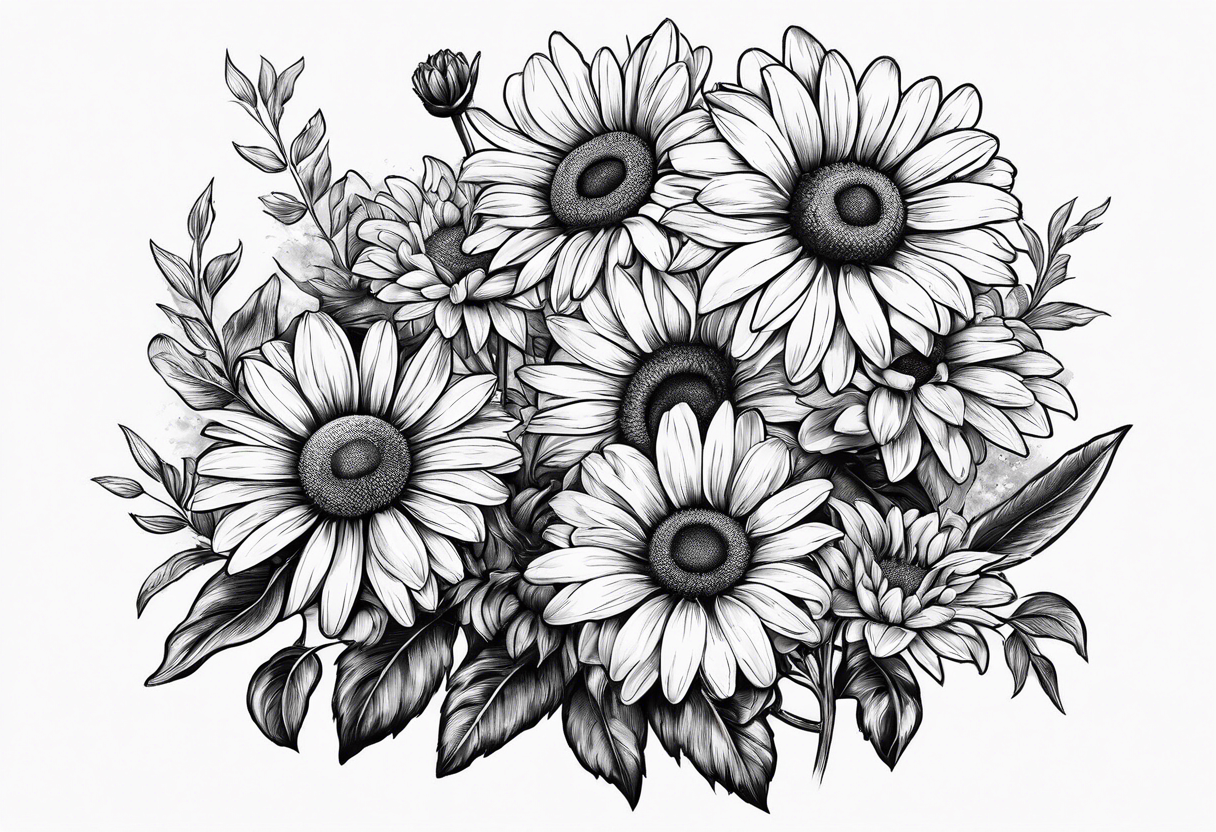 Tulips and Sunflower bouquet 🩷 #tattoo #tatt #tattoos #tattooideas  #tattoosleeve #tattooed #tattooist #tattooart #tattooing #tattooa... |  Instagram