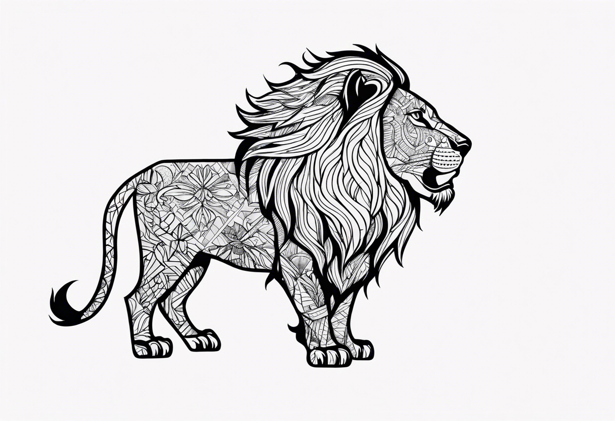 Lion tattoo idea