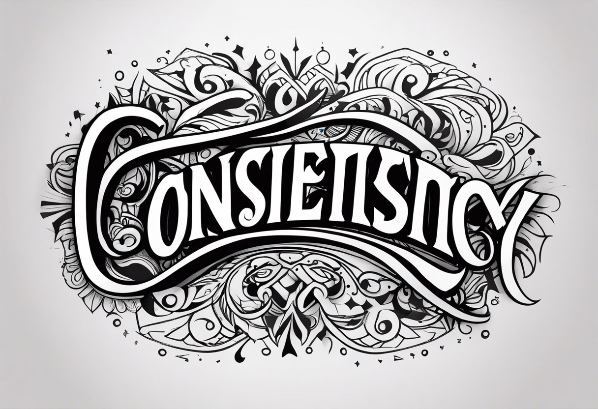 consistency tattoo idea