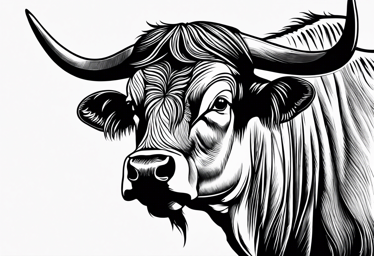 Abstract Bull Medium Image Png Ⓒ - Tribal Ox Tattoo, Transparent Png -  588x775(#6153787) - PngFind