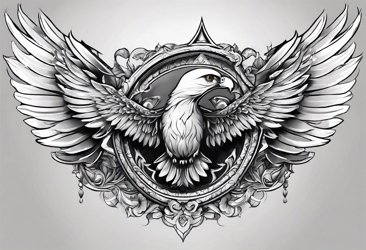 use picture from favorite and delete the wings tattoo idea