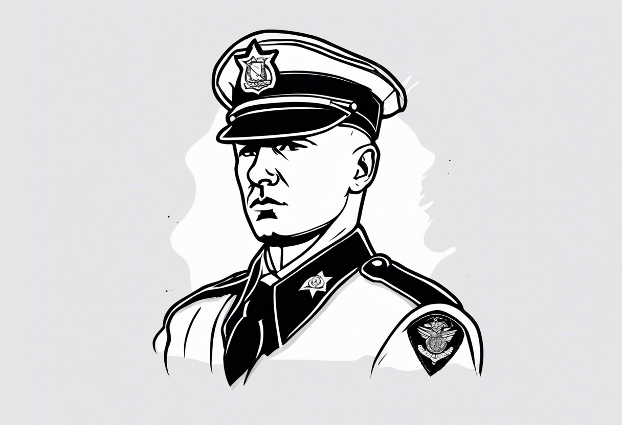 dirty officer tattoo idea