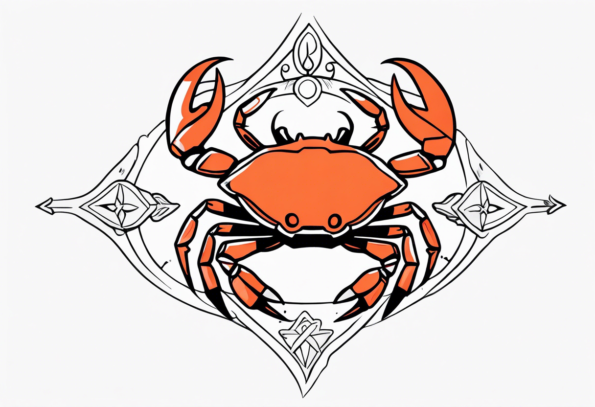 Crab Anchor Arrow tattoo idea