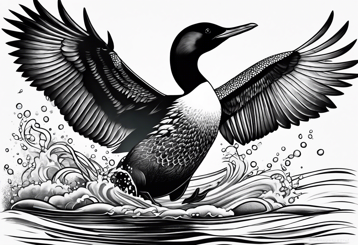 Loon dancing tattoo idea