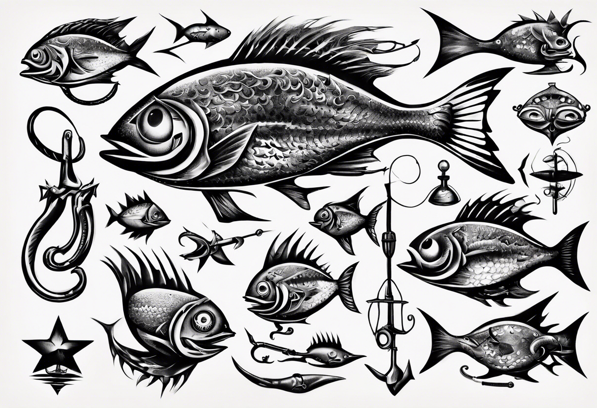 Fish hooks, 1946, canada tattoo idea