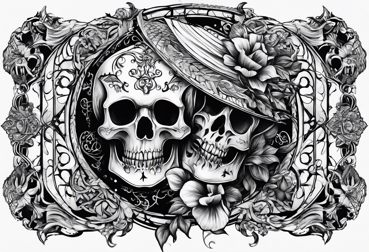 1976 in gothic print tattoo idea