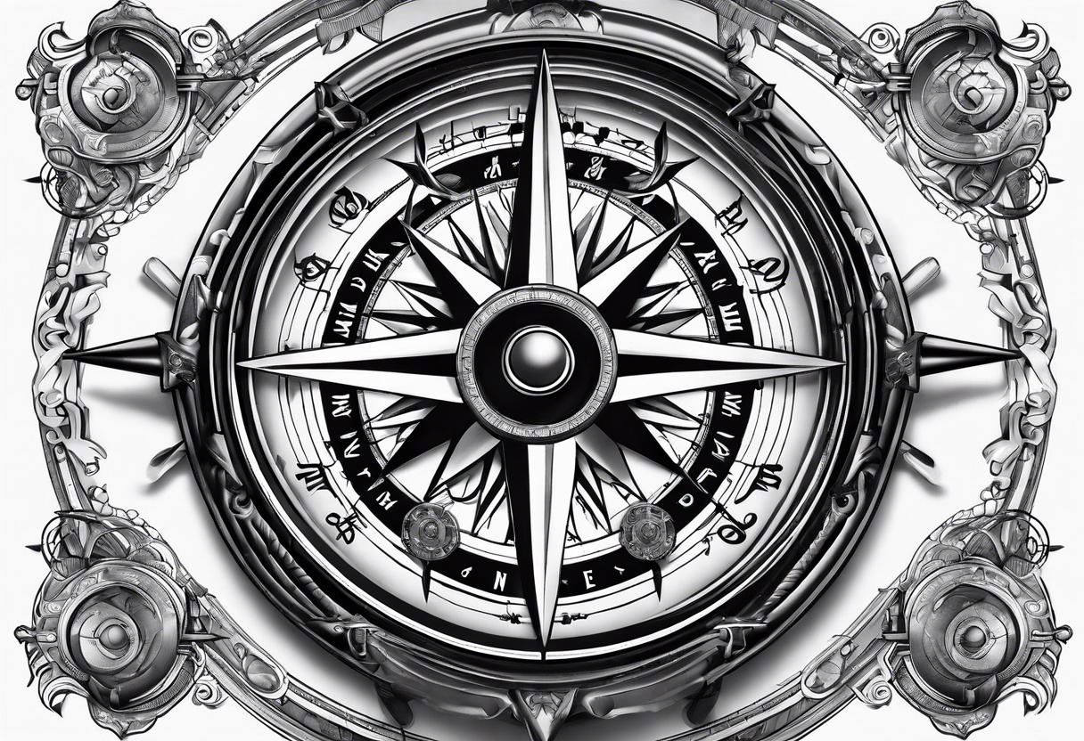 Military compass tattoo idea