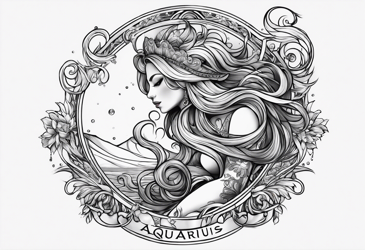 Angel Tattoo Design Studio: Aquarius Tattoo Designs, Meanings and Qualities