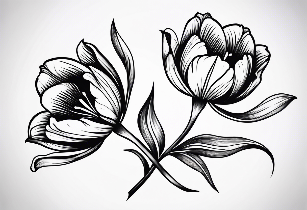 tulips tattoo idea