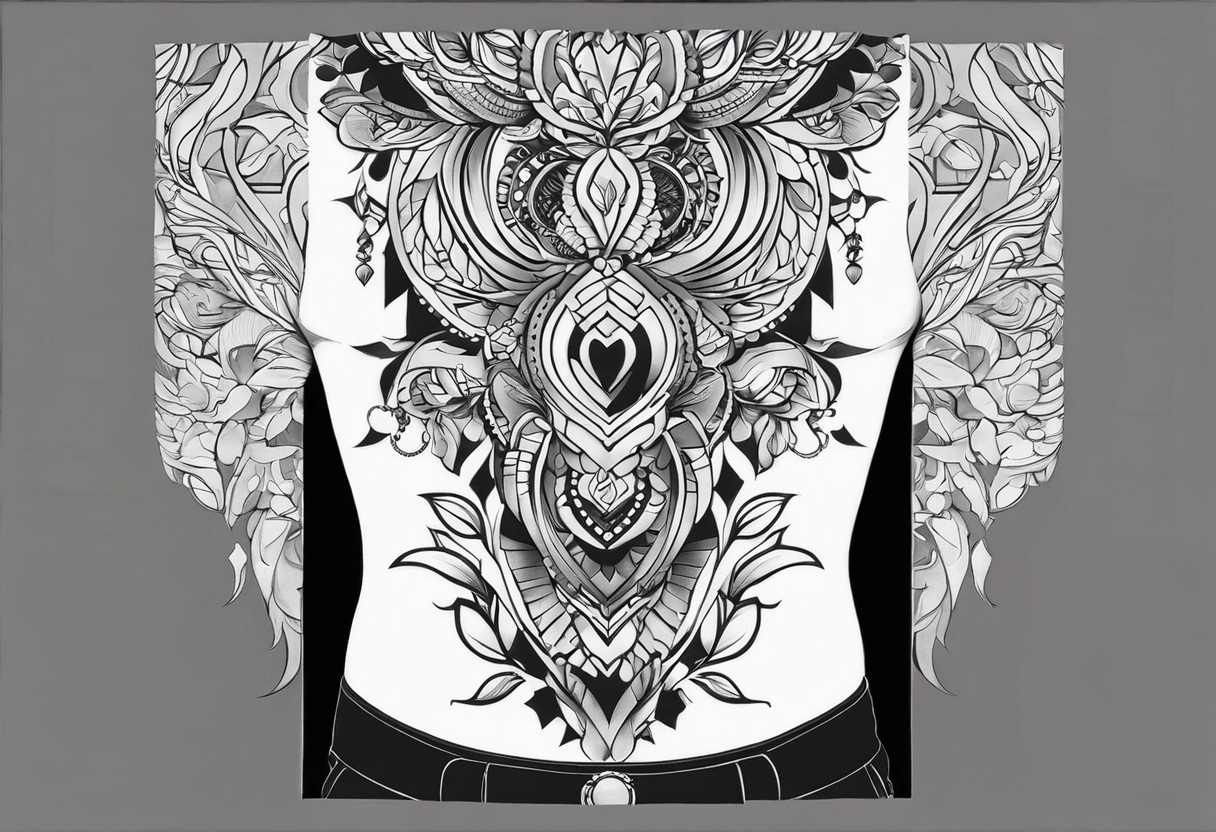 Men’s black and grey sleeve design tattoo idea