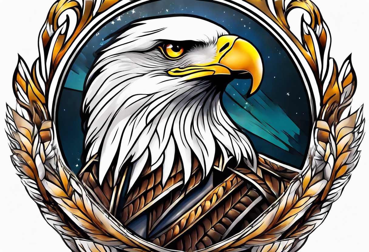 a soaring eagle tattoo idea