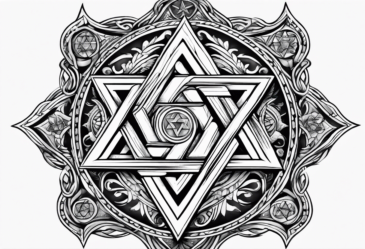 Star of David tattoo idea