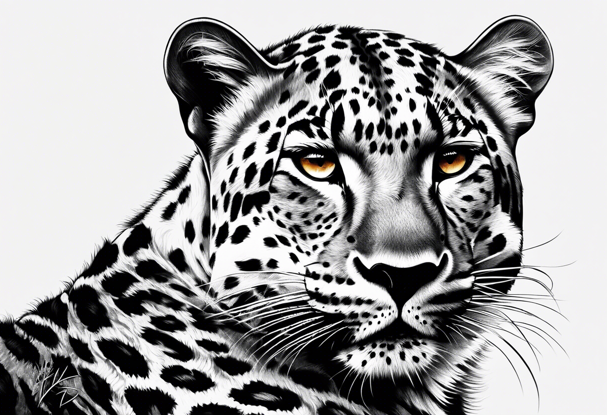 leopard tattoo idea