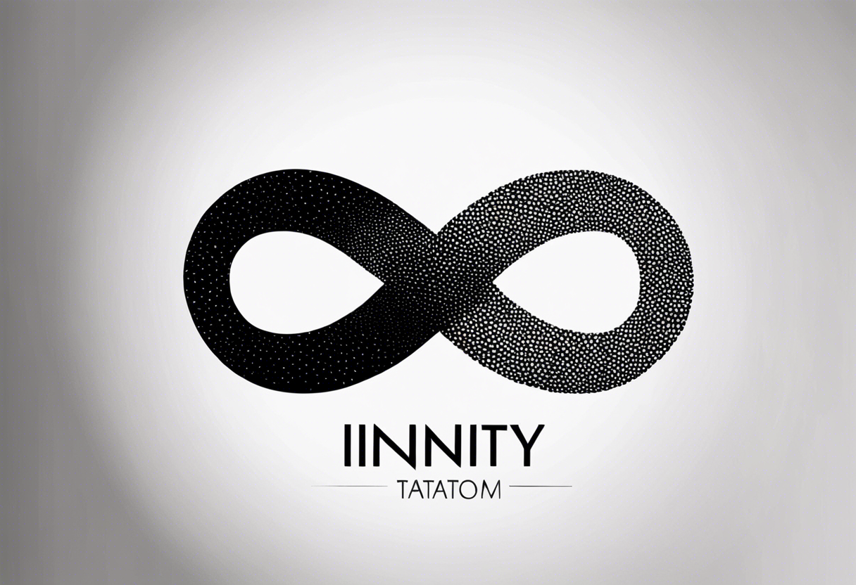 Infinity symbol with name tattoo idea