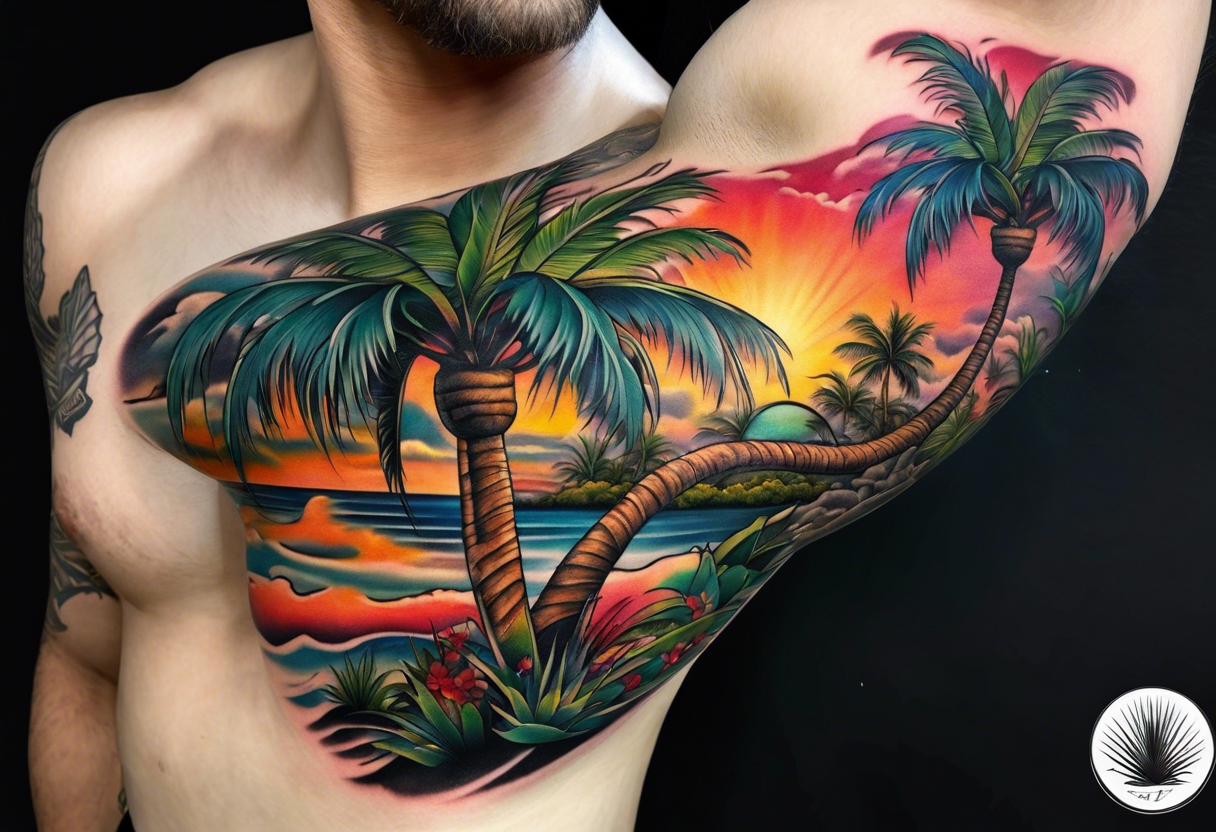 Palm Tree by Yovanier Valentin: TattooNOW