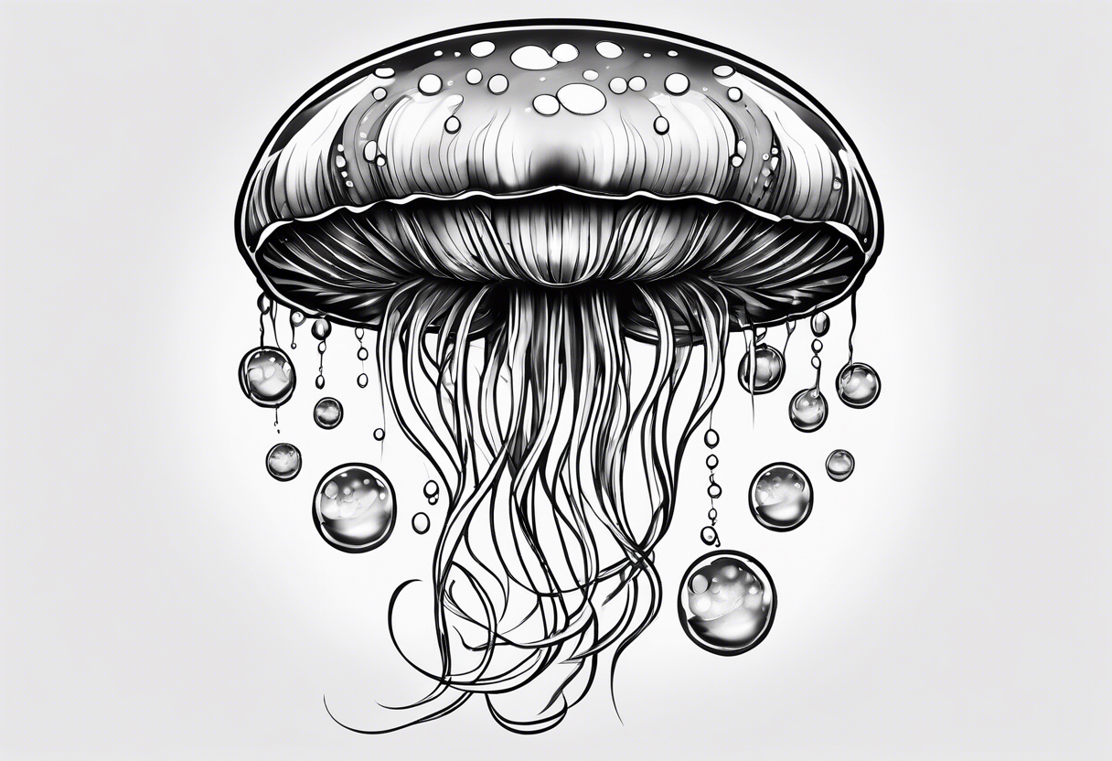 Jellyfish bubbles tattoo idea