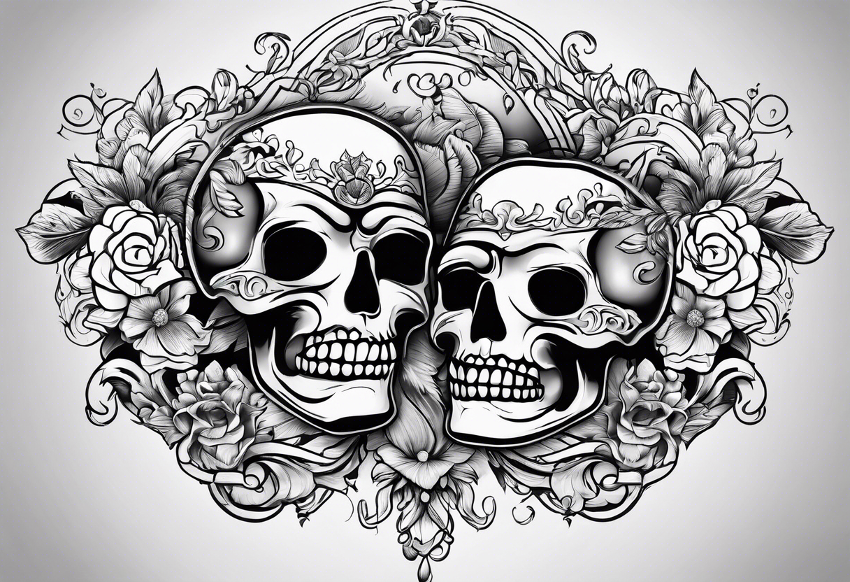 Comedy and Tragedy tattoo idea